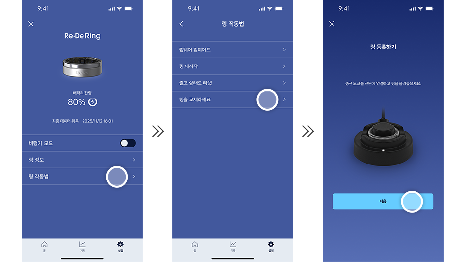 링 검색부터 링 등록까지의 절차